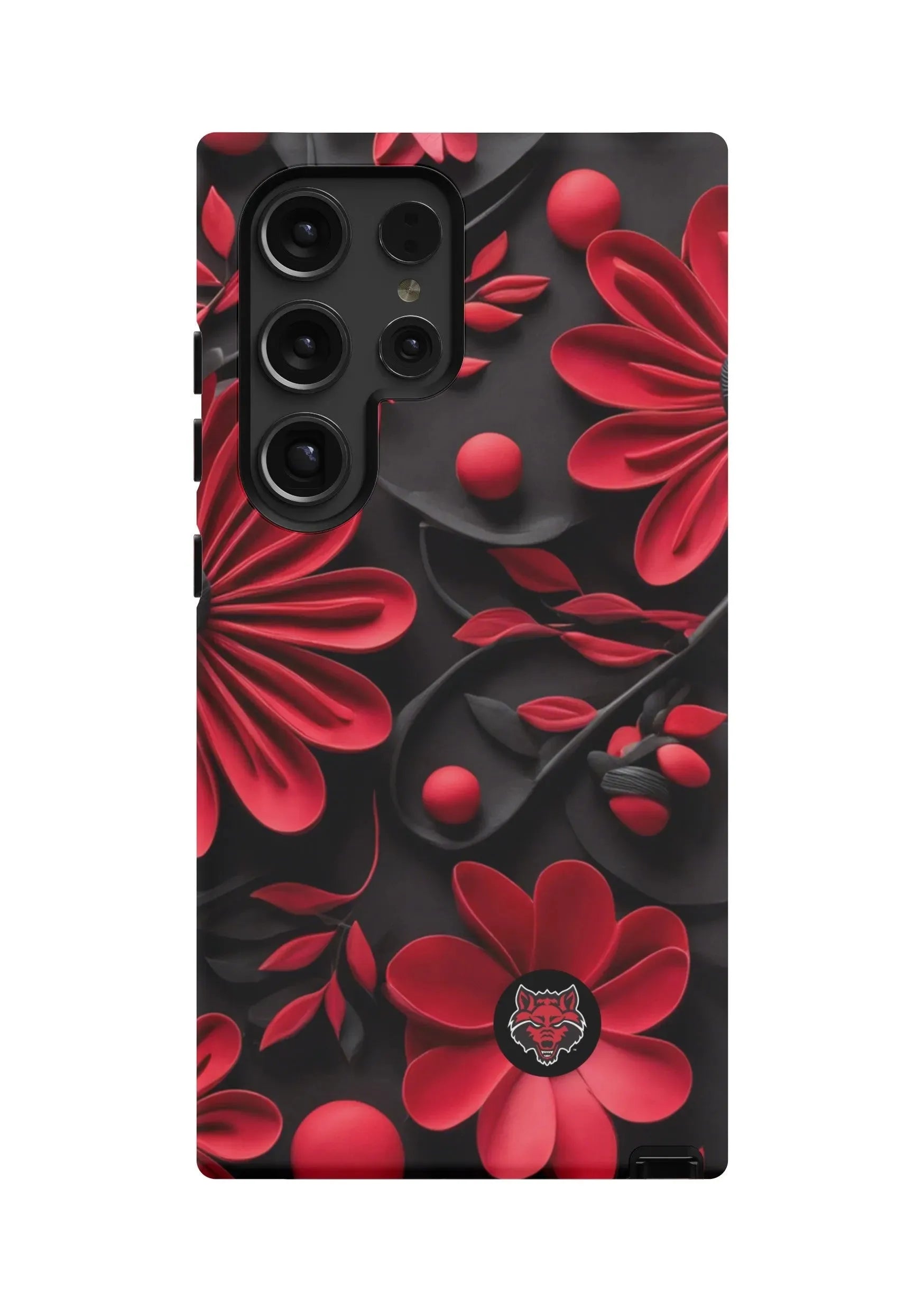 Arkansas State University Samsung Galaxy 24, 23 Mobile Phone Case - 3D Floral Matte Mobile Phone Cases
