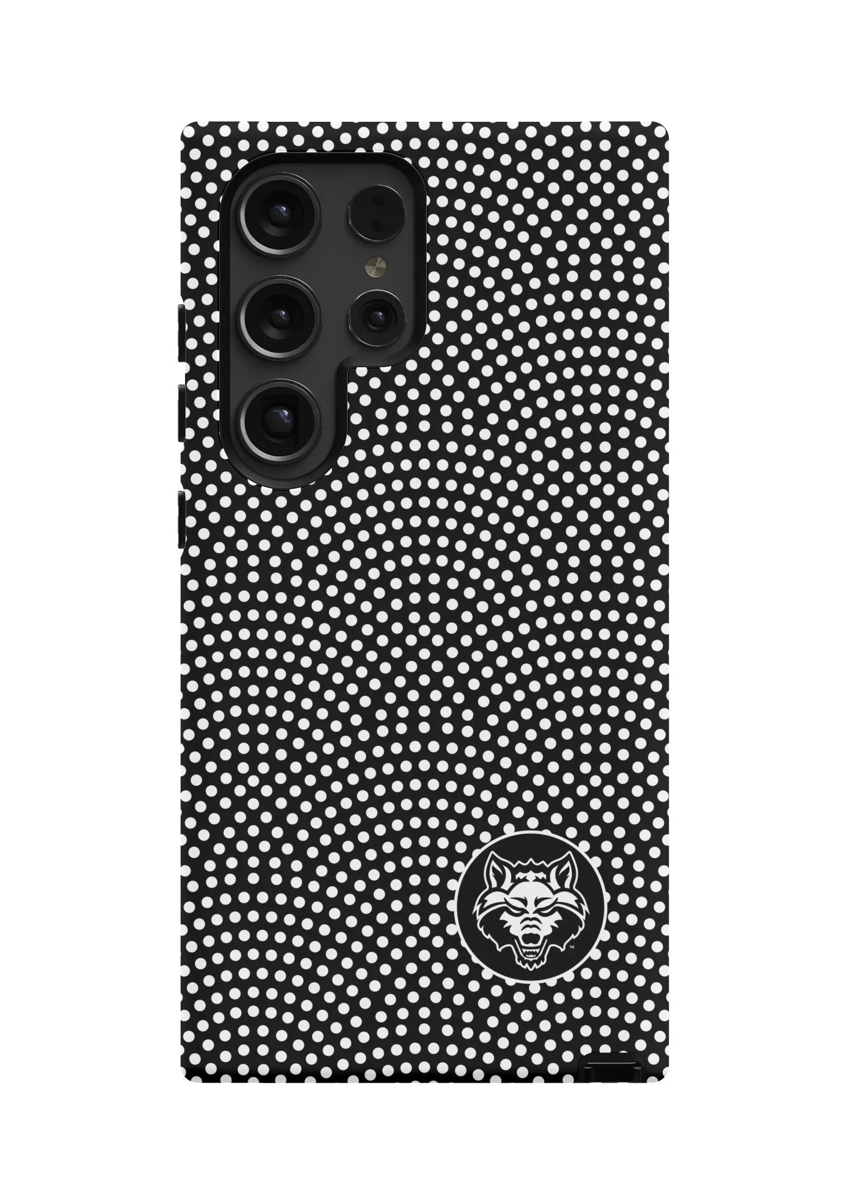 Arkansas State University Samsung Galaxy 24, 23 Mobile Phone Case - White Dots Matte Mobile Phone Cases