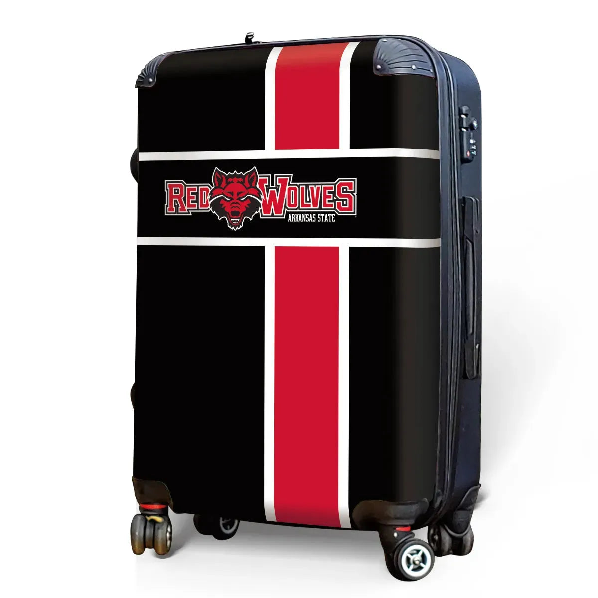 Arkansas State University Carry-On Suitcase - Cross Stripes Suitcases