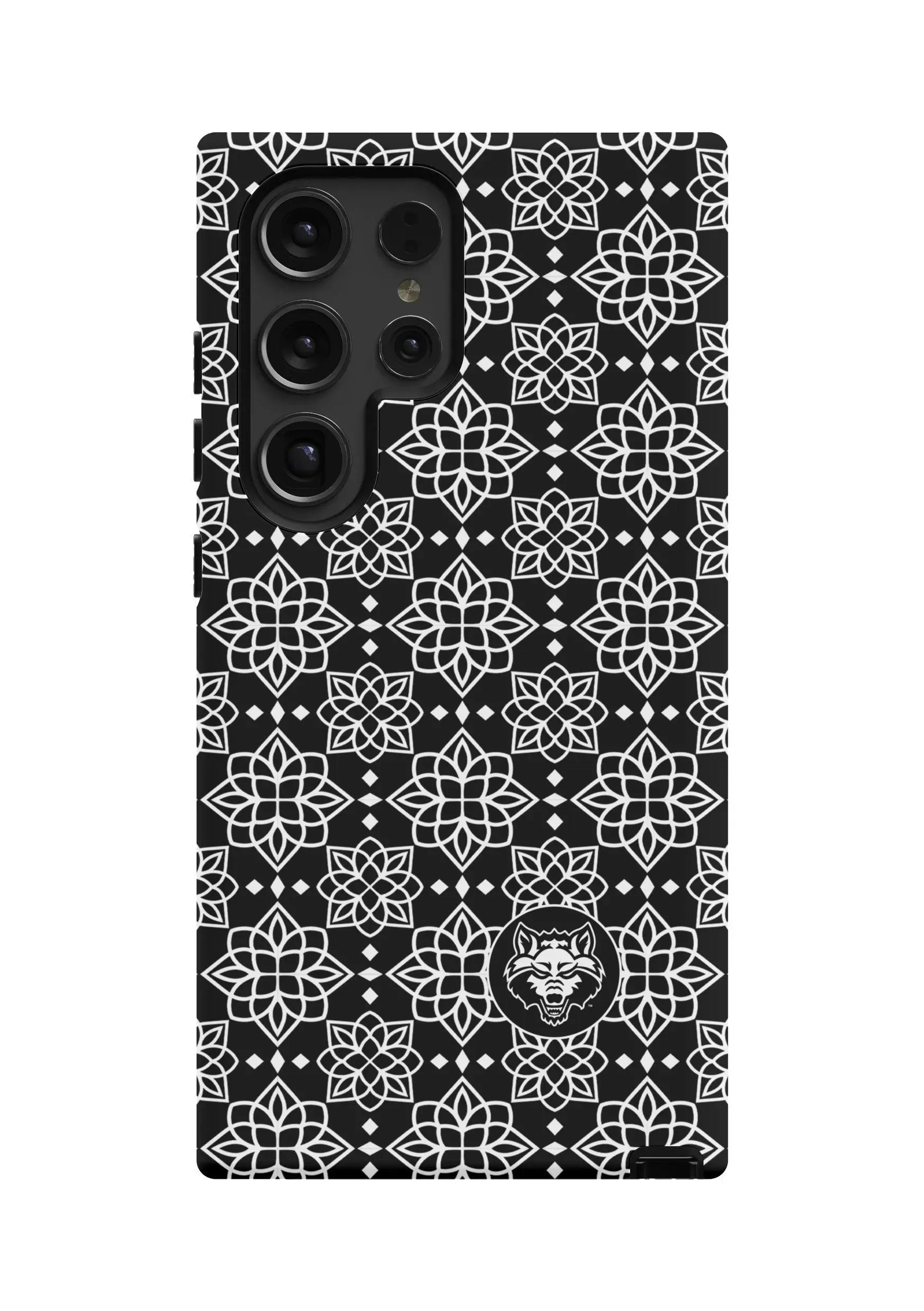 Arkansas State University Samsung Galaxy 24, 23 Mobile Phone Case -Black Ornate Matte Mobile Phone Cases