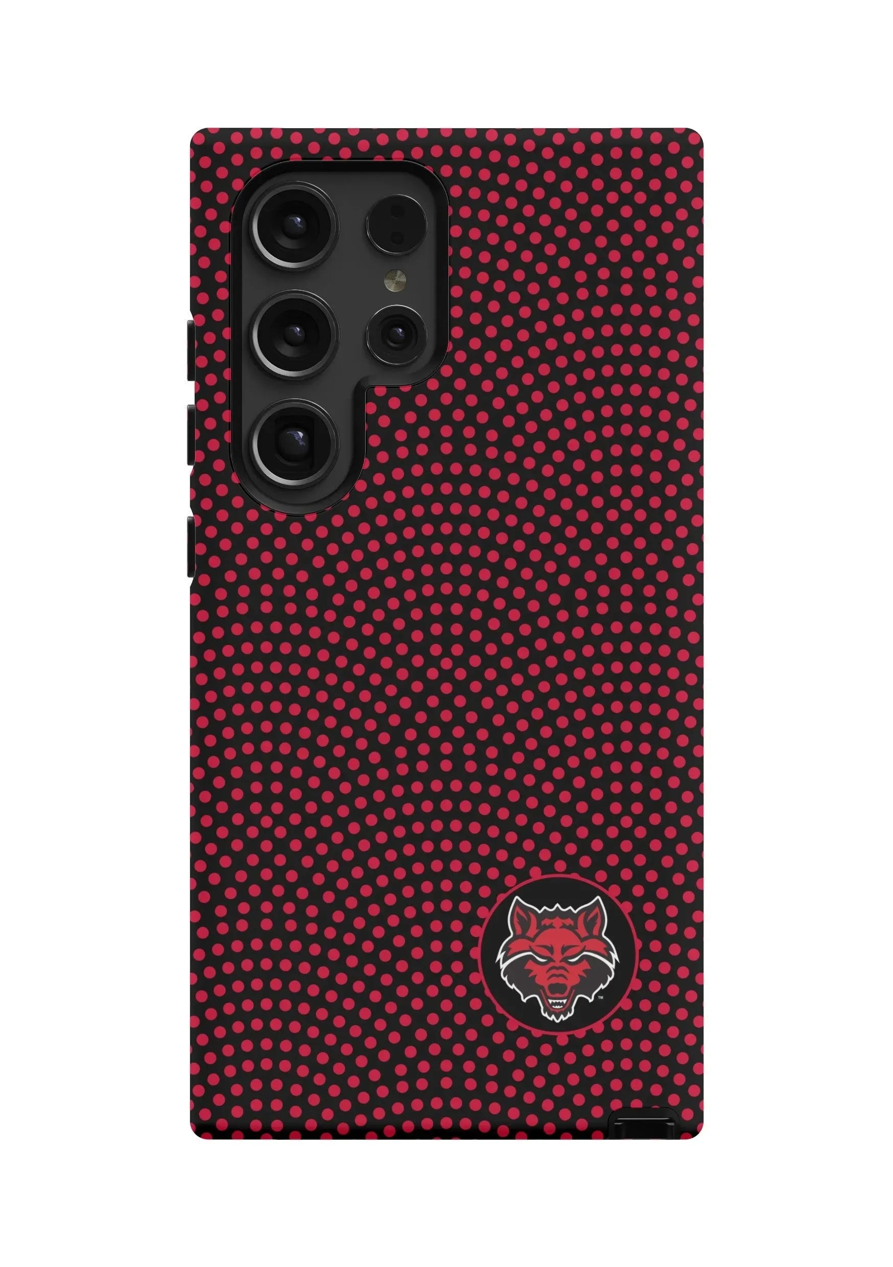 Arkansas State University Samsung Galaxy 24, 23 Mobile Phone Case - Red Dots Matte Mobile Phone Cases