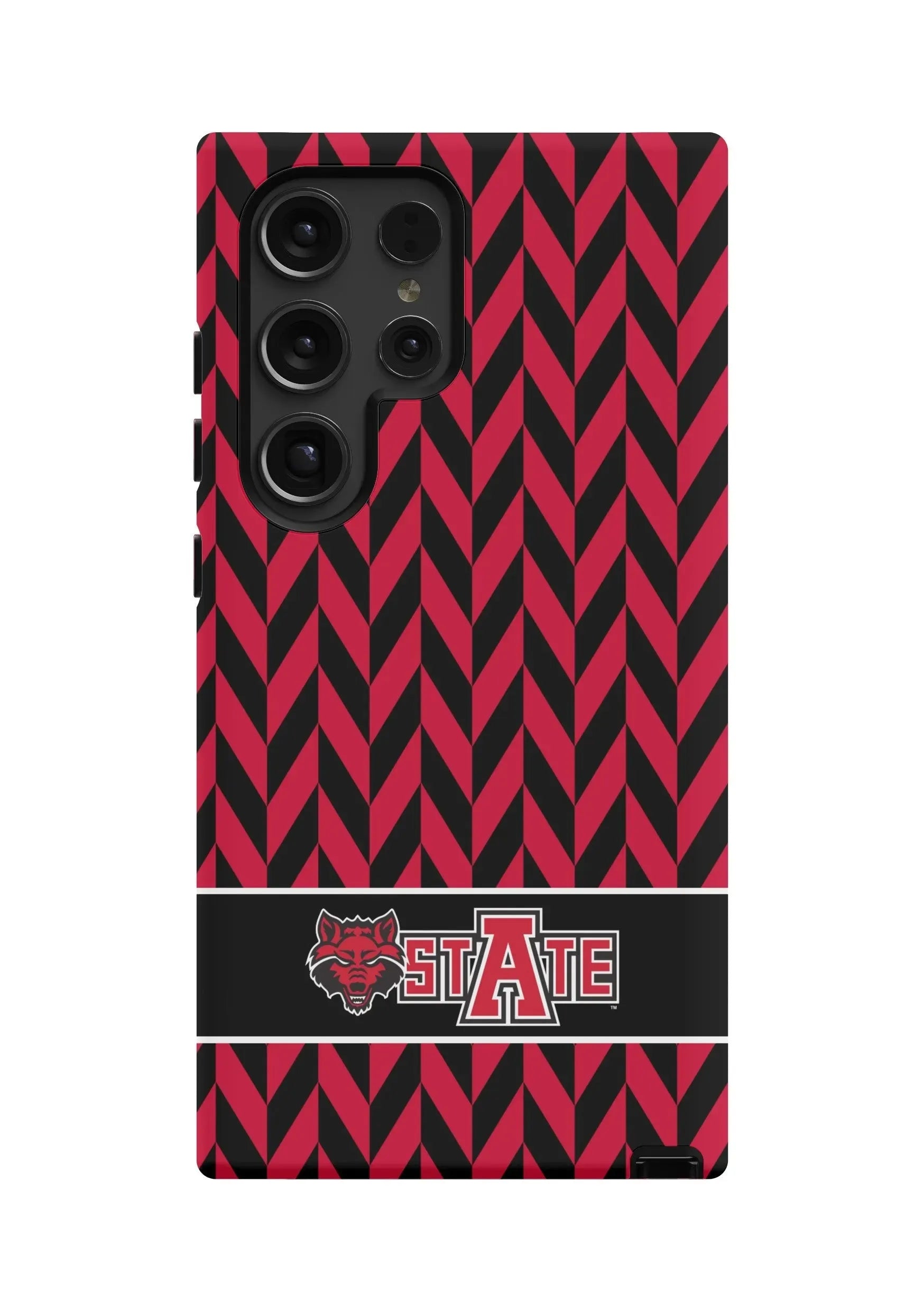 Arkansas State University Samsung Galaxy 24, 23 Mobile Phone Case - Zig Zag Matte Mobile Phone Cases