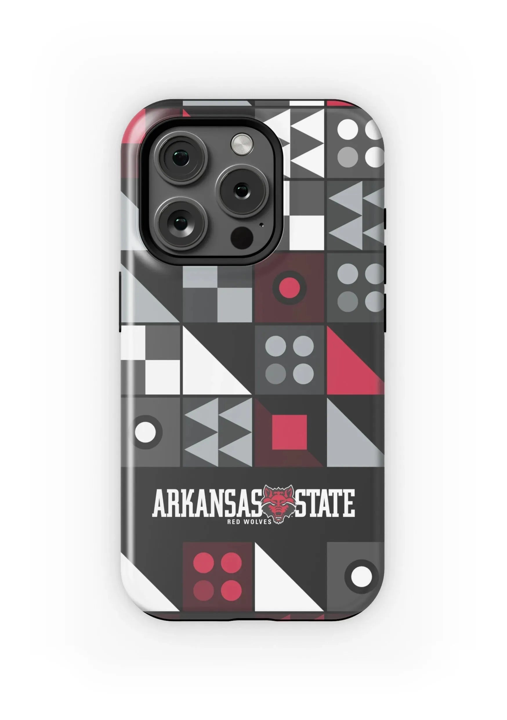 Arkansas State University iPhone 16, 15, 14, 13 Mobile Phone Case - Geo Matte Mobile Phone Cases