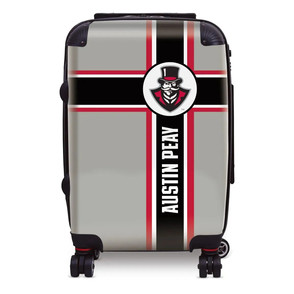 Austin Peay State University Carry-On Suitcase - Cross Stripe Suitcases