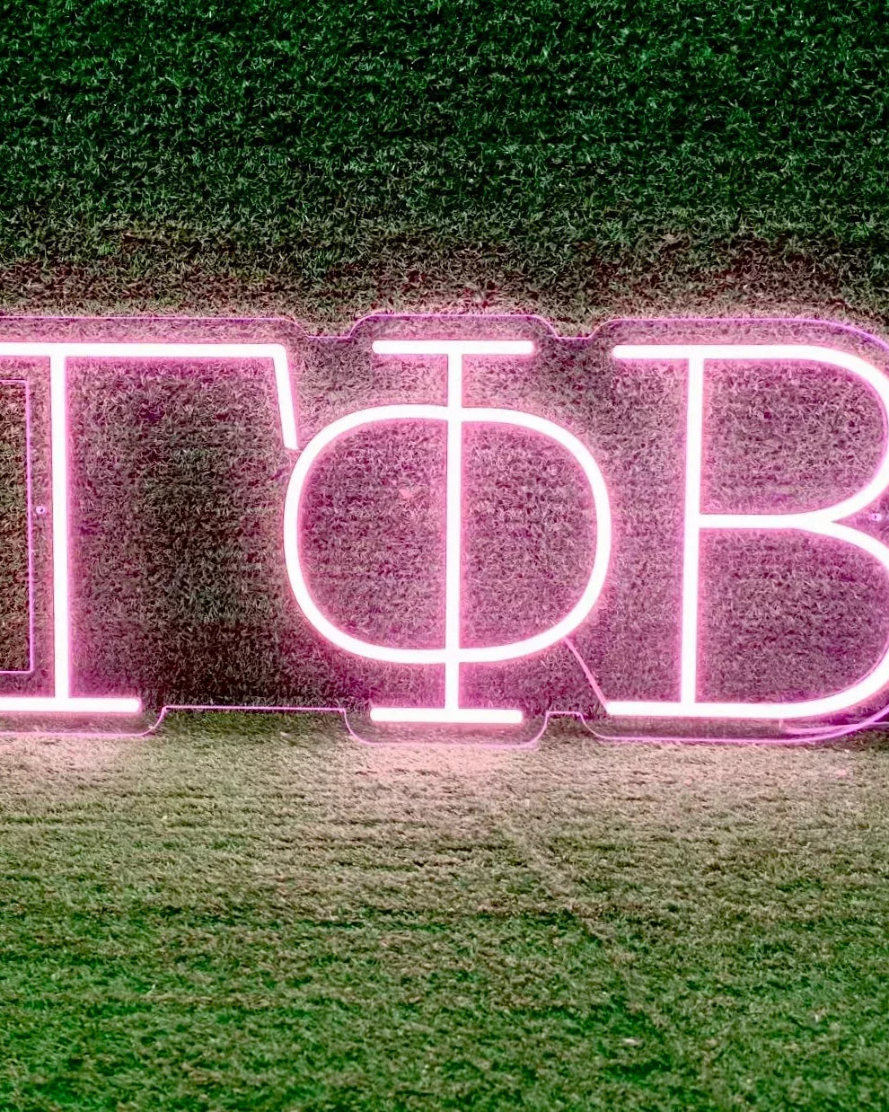 Gamma Phi Beta LED Neon Sign w/ Dimmer | GPhiB Dorm Wall Art | Gifts