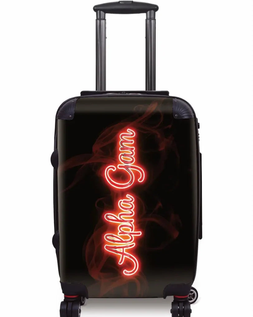 Alpha Gam Carry-on Suitcase - Neon Suitcases