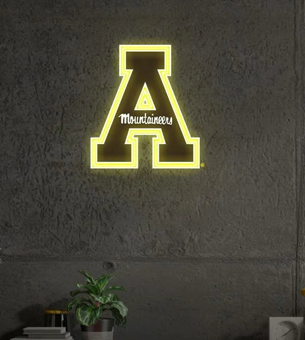 Appalachian State University LED UV Print Neon Sign w/ Dimmer - 20" Neon Signs