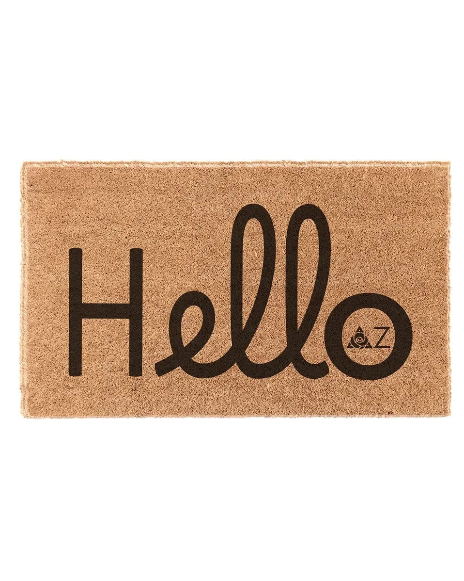 Delta Zeta Coir Doormat - Hello Door Mats