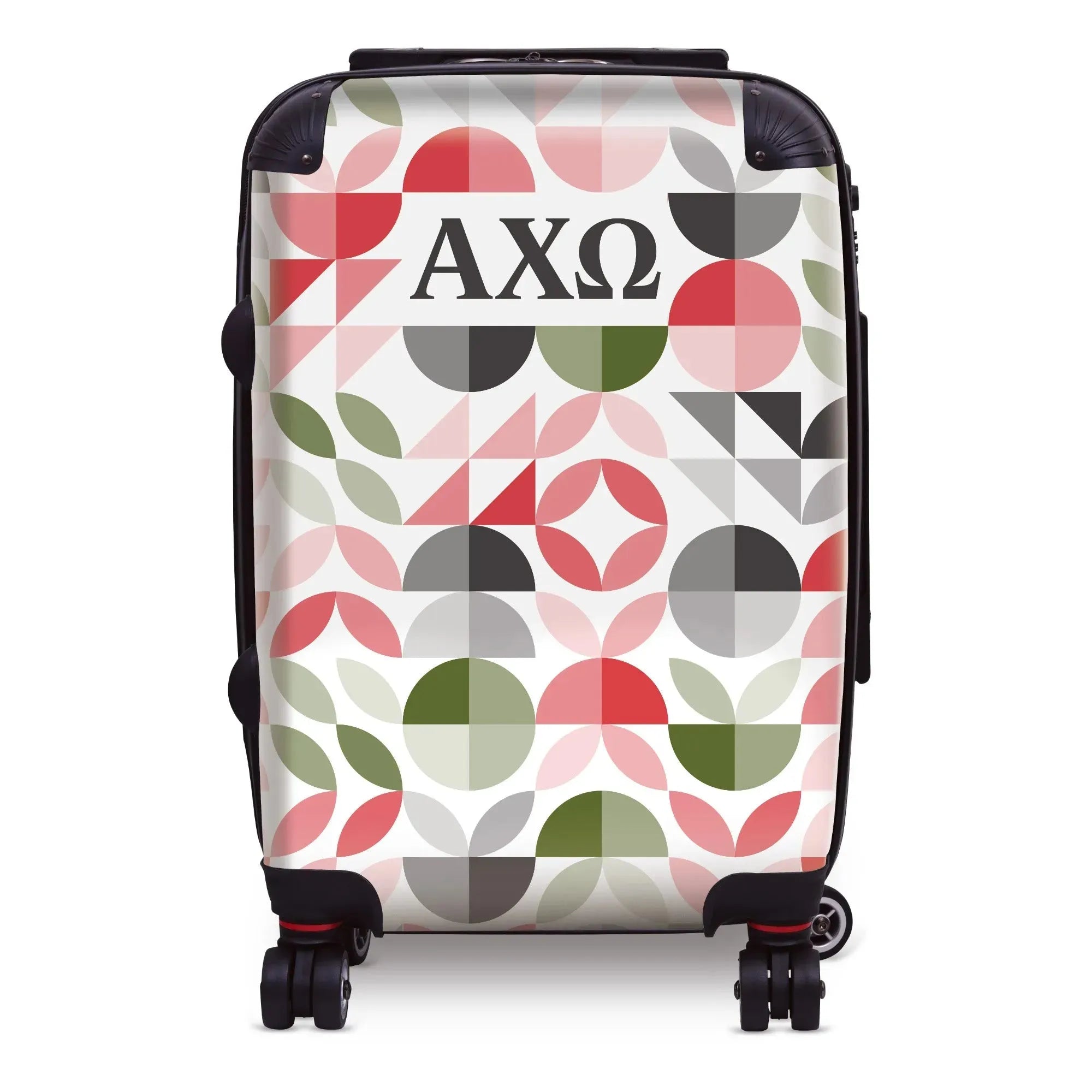 Alpha Chi Omega Carry-on Suitcase - Geo Petals Suitcases
