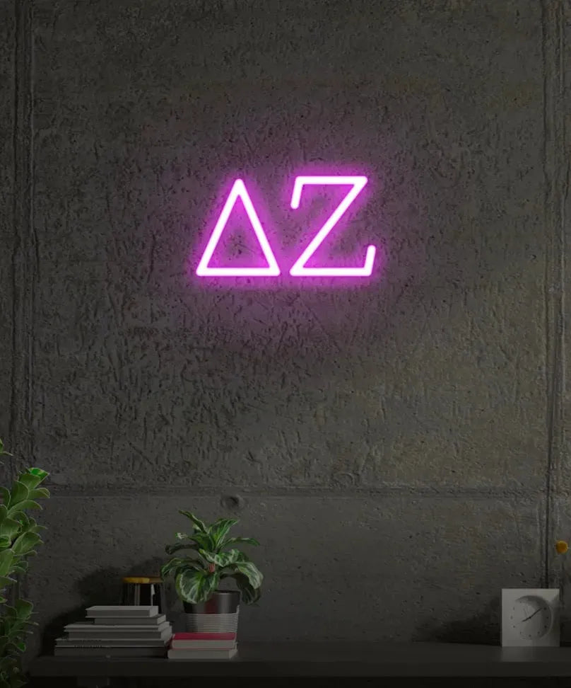 Delta Zeta LED Neon Sign w/ Dimmer Medium Neon Signs