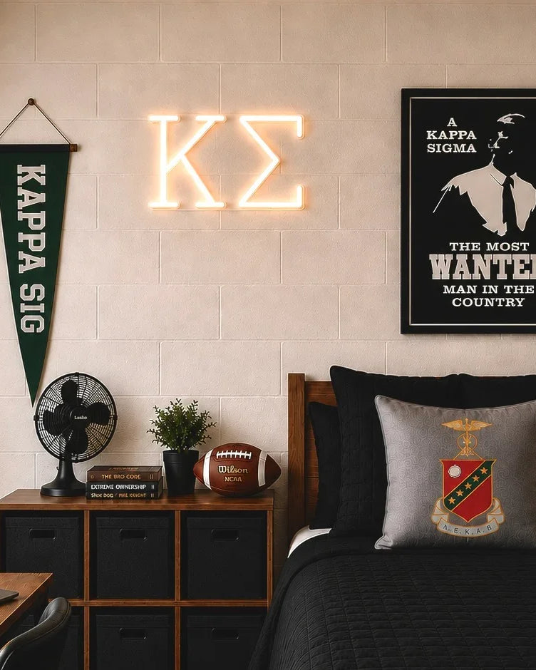 Kappa Sigma Greek Letters LED Neon Sign