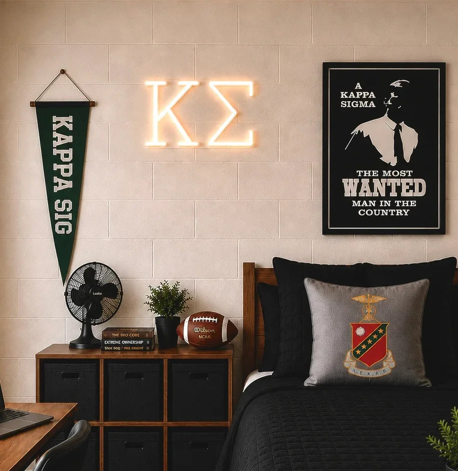 Kappa Sigma Greek Letters LED Neon Sign