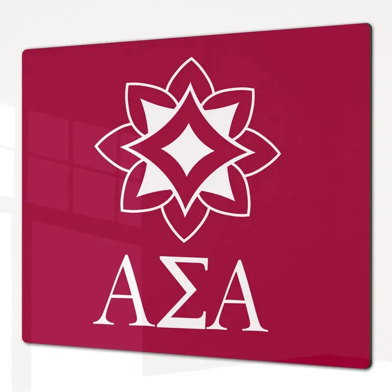 Alpha Sigma Alpha Charcuterie Board Party Event Tray - Logomark Crimson Serveware