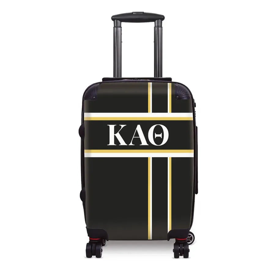 Kappa Alpha Theta Carry-on Suitcase - Cross Stripe Suitcases