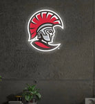 University of Tampa Spartan LED UV Print Neon Sign w/ Dimmer - 20" Neon Signs