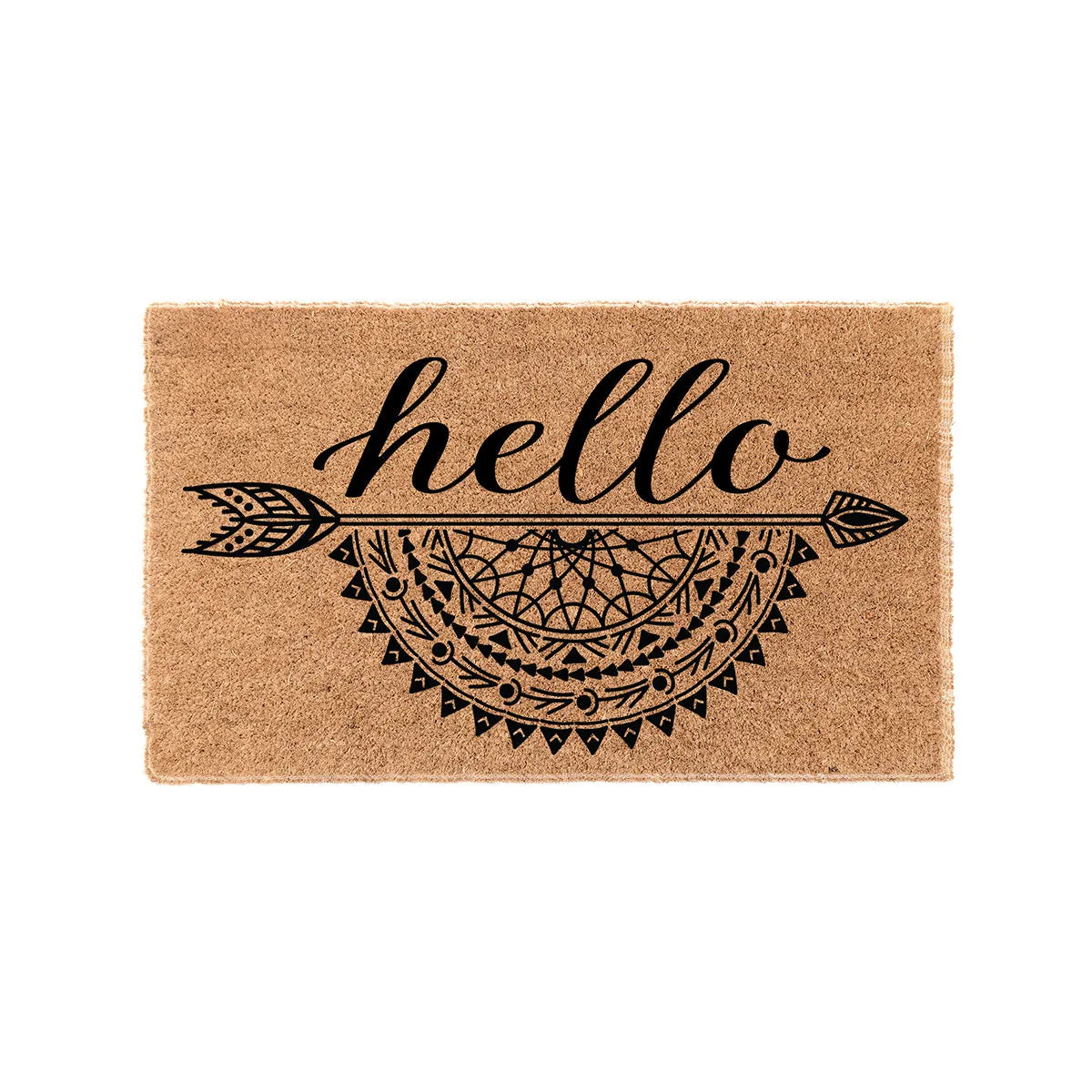 Hello Boho Arrow Coir Doormat Door Mats