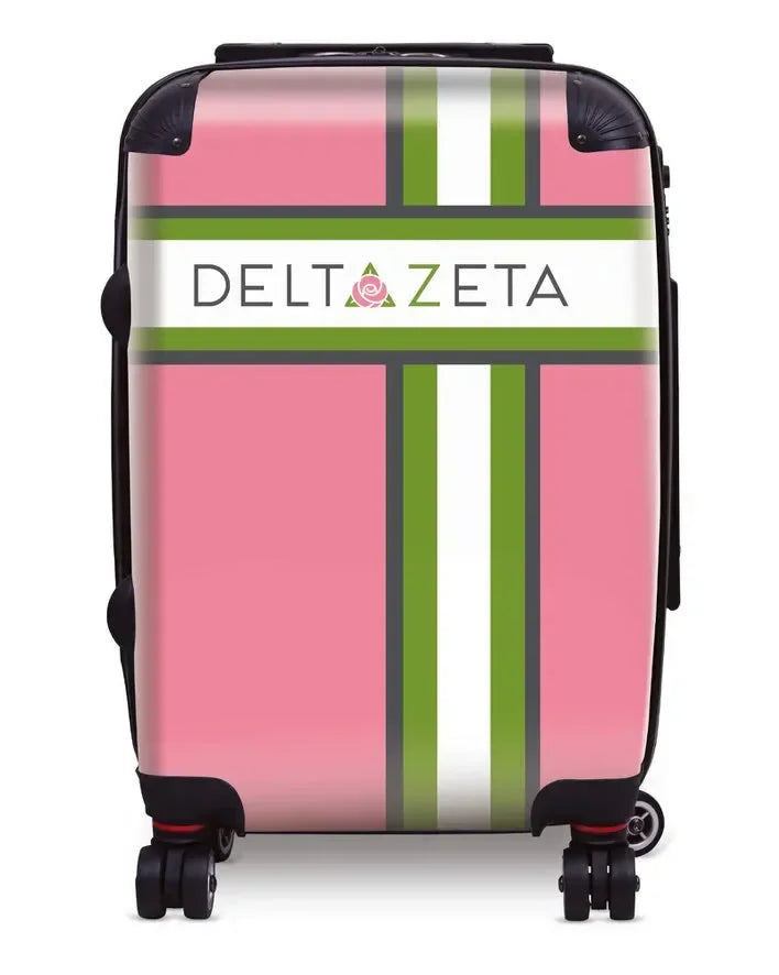 Delta Zeta Carry-on Suitcase - Cross Stripe Suitcases