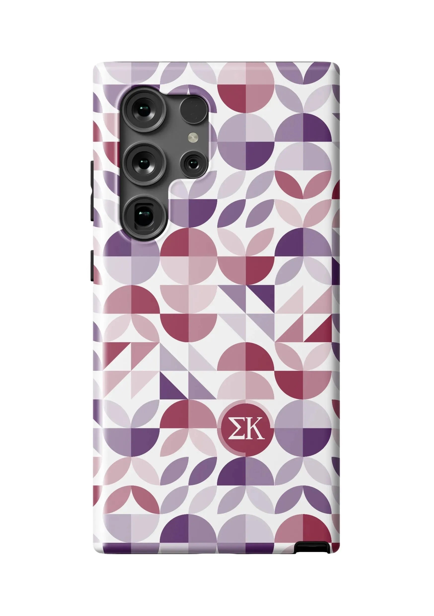 Sigma Kappa Samsung Galaxy 24, 23 Mobile Phone Case - Geo Petals Matte Mobile Phone Cases