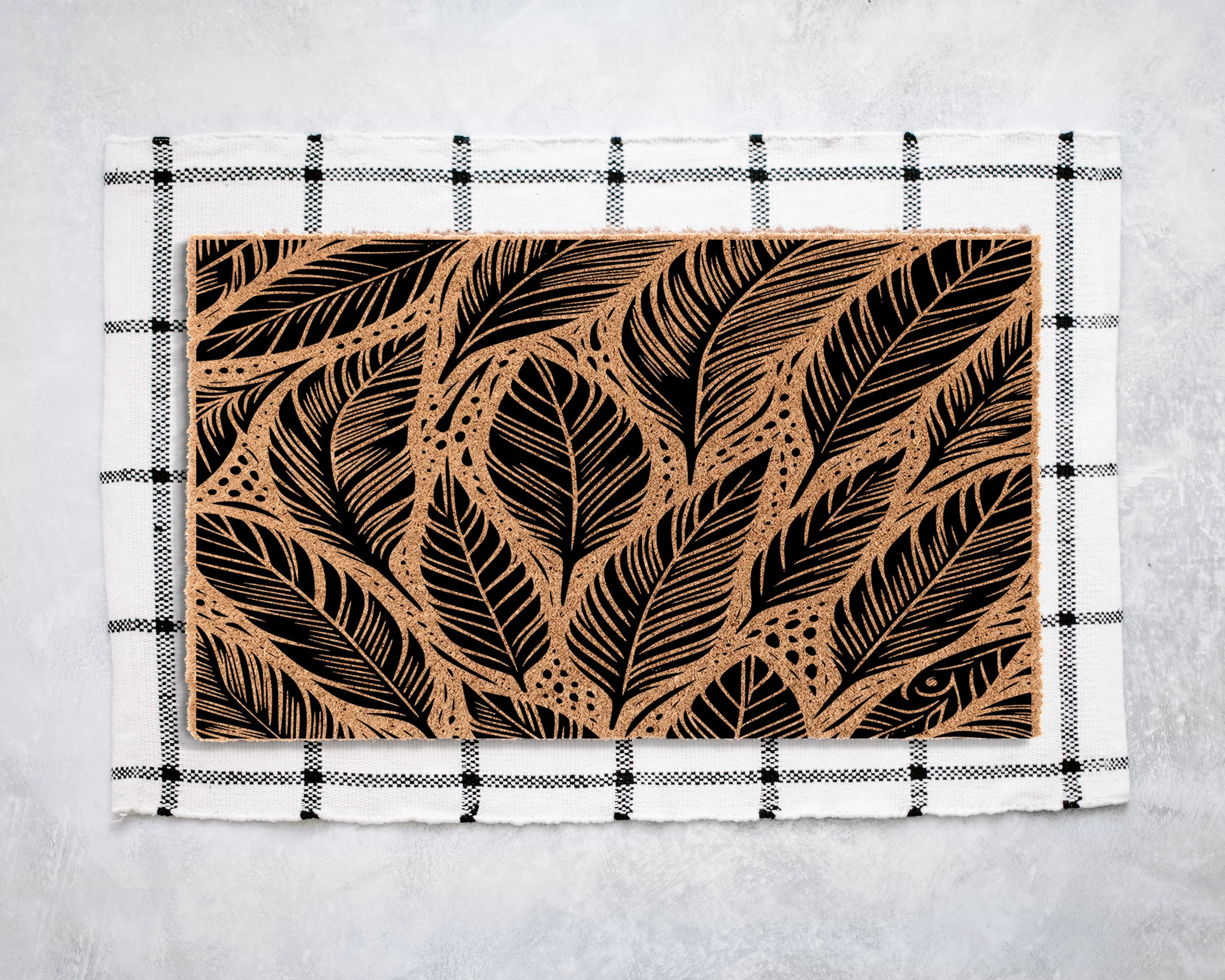 Feathers Coir Doormat Door Mats