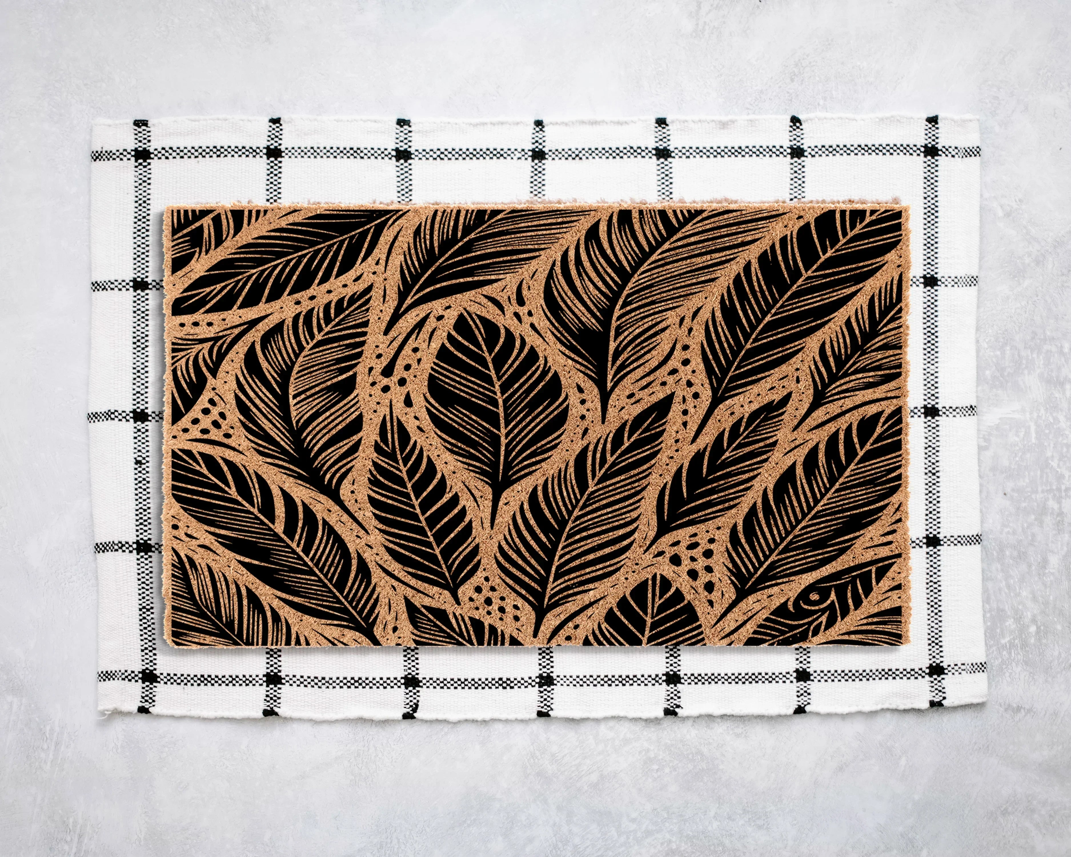 Feathers Coir Doormat Door Mats