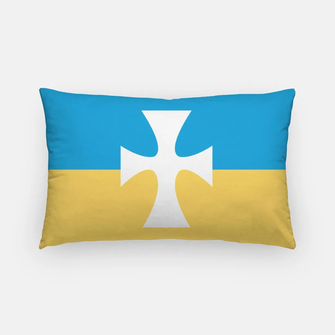 Sigma Chi Lumbar Pillow Cover - Flag Blue Gold Pillow Covers