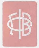 GPhiB XL 60x80 Sherpa Throw Blanket - Greek Letters Blush Throw Blankets