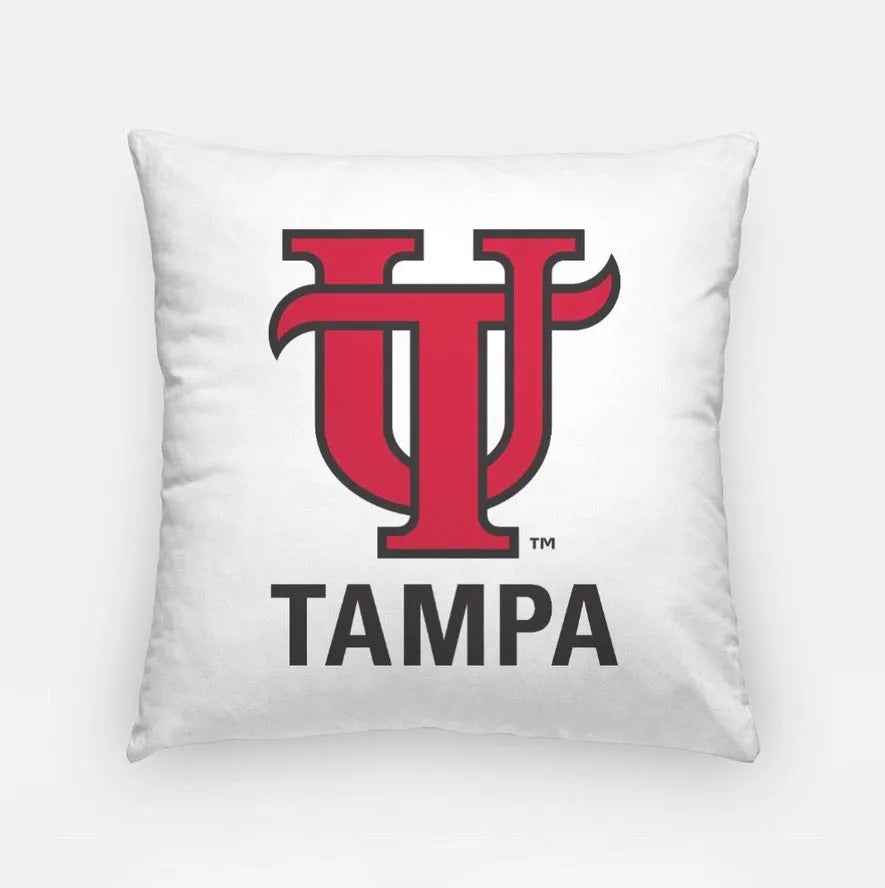 University of Tampa Red Interlocking Letter Pillow Cover -18" Pillow Covers