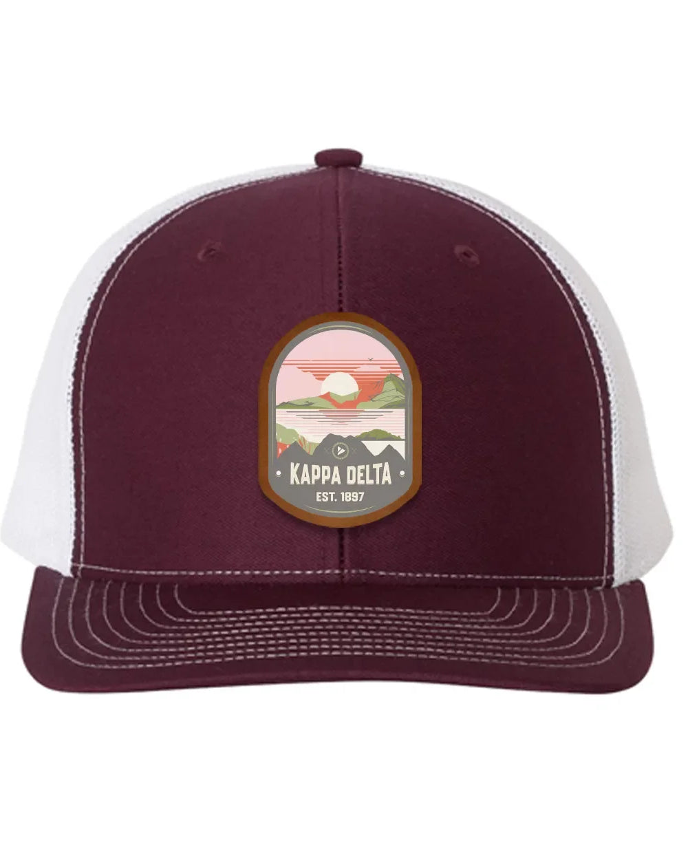 Kappa Delta Richardson 112 UV Print Leatherette Patch Trucker Hat - Ventura Trucker Hat
