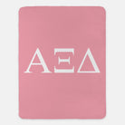 Alpha Xi Delta XL 60x80 Sherpa Throw Blanket - Greek Letters | AXiD