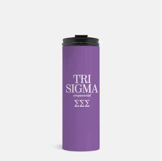Tri Sigma Traditional Thermal Tumbler 16 oz. Violet Drinkware