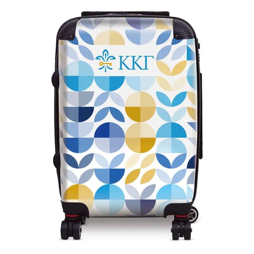 Kappa Kappa Gamma Carry-on Suitcase - Geo Petals Suitcases