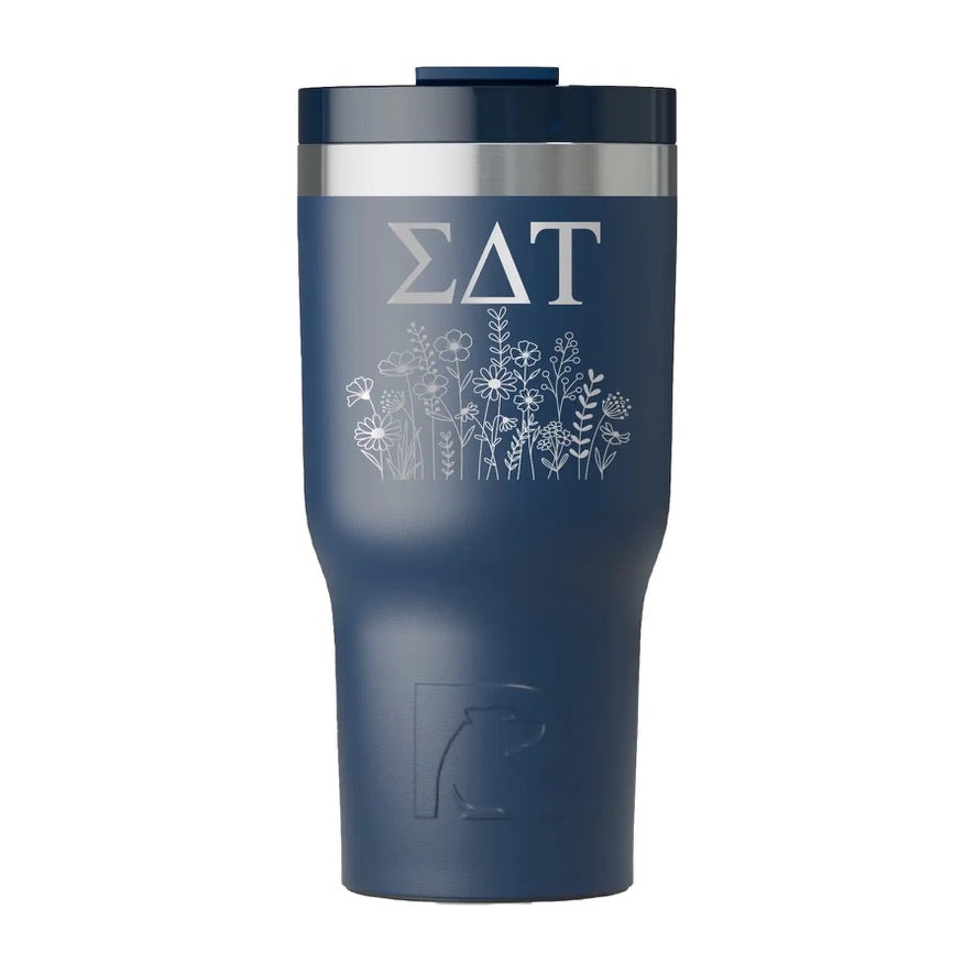 Sigma Delta Tau RTIC 20 oz Essential Ceramic Lined Tumbler Wildflowers