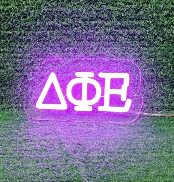 DPHIE LED Neon Sign w/ Dimmer - Greek Letters Neon Signs