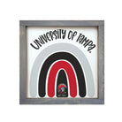 University of Tampa Sign - Rainbow - 12"x12" Weathered Gray Wall Art & Signs