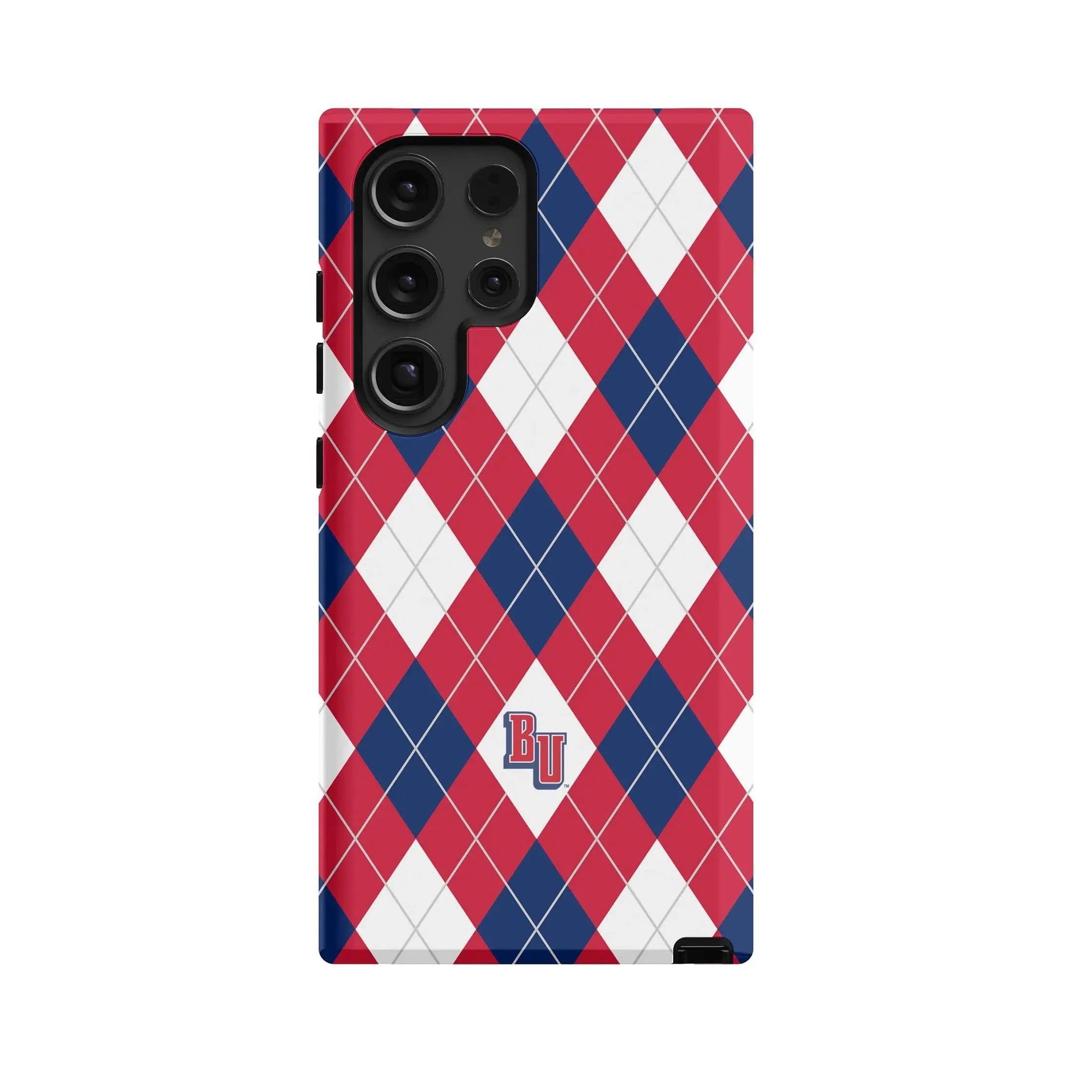 Belmont University Samsung Galaxy 24, 23 Mobile Phone Case - Argyle Gloss Mobile Phone Cases