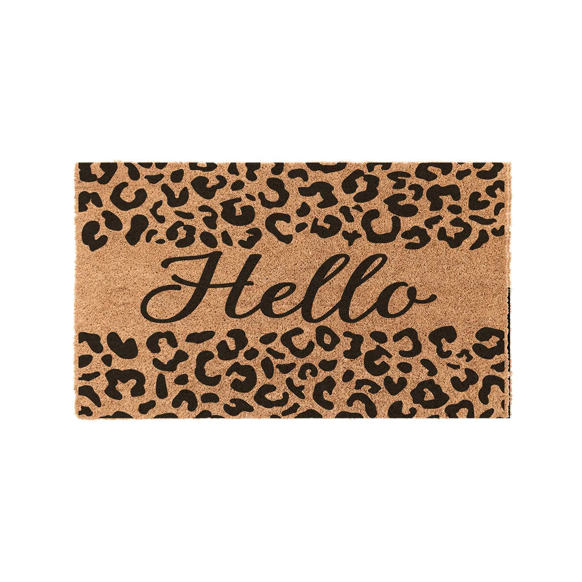 Hello Cheetah Coir Doormat Door Mats