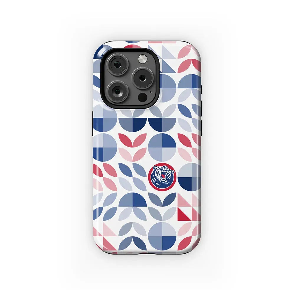 Belmont University iPhone 16, 15, 14, 13 Mobile Phone Case - Geo Petals Gloss Mobile Phone Cases