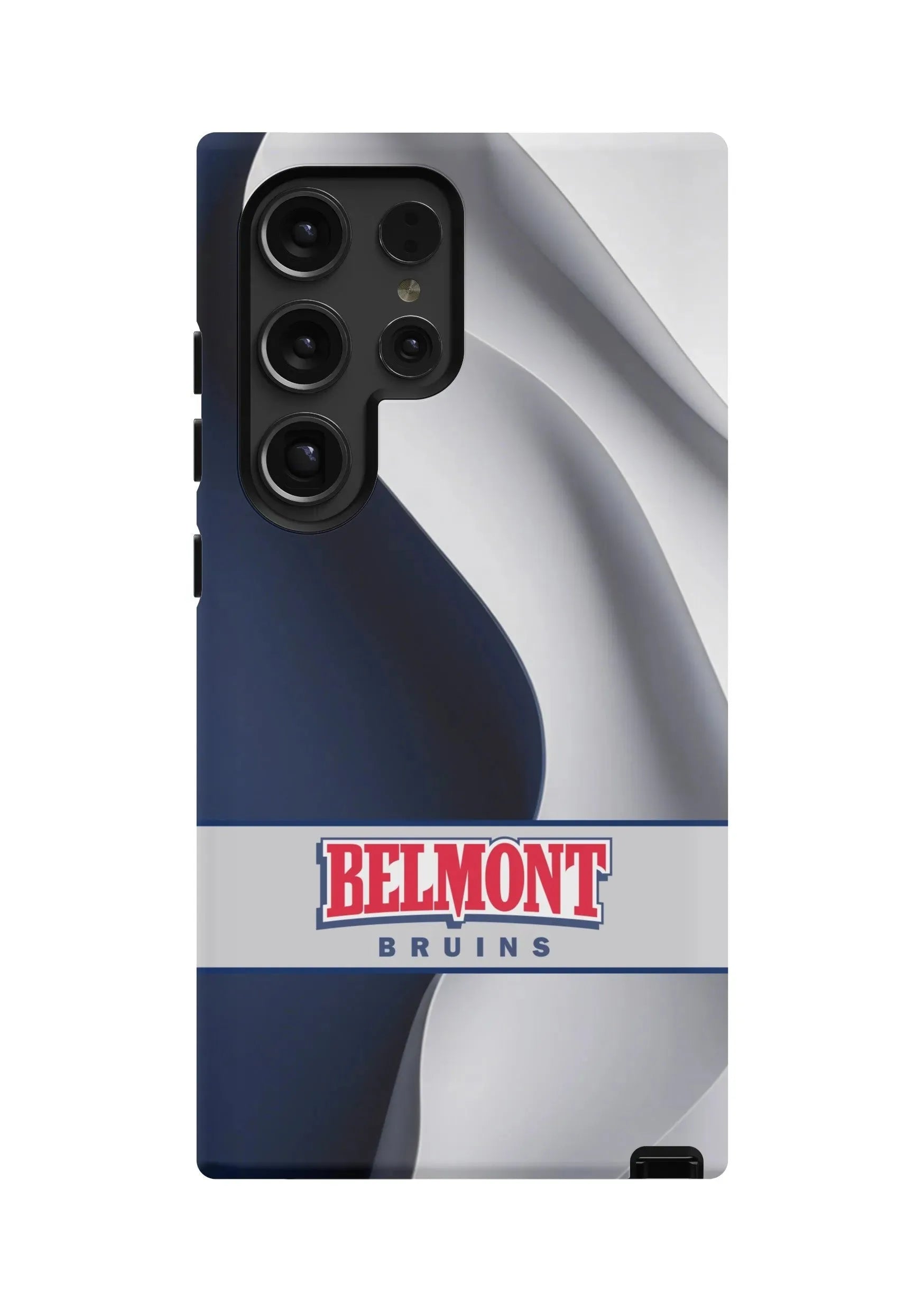 Belmont University Samsung Galaxy 24, 23 Mobile Phone Case - Modern Wave Matte Mobile Phone Cases