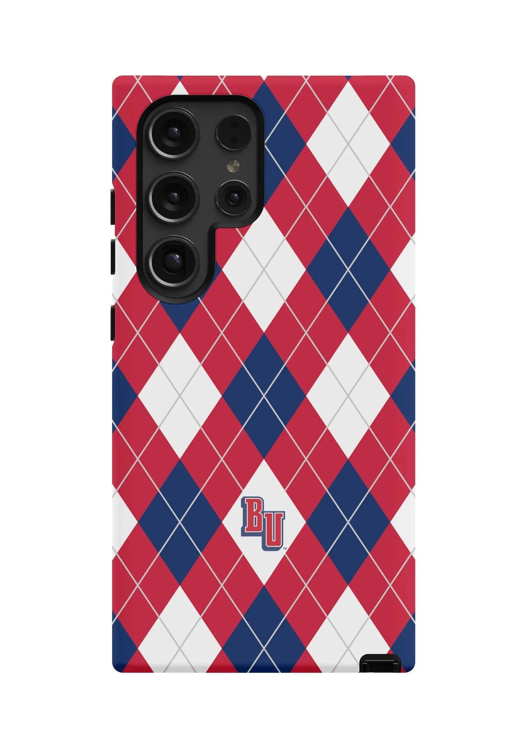 Belmont University Samsung Galaxy 24, 23 Mobile Phone Case - Argyle Matte Mobile Phone Cases