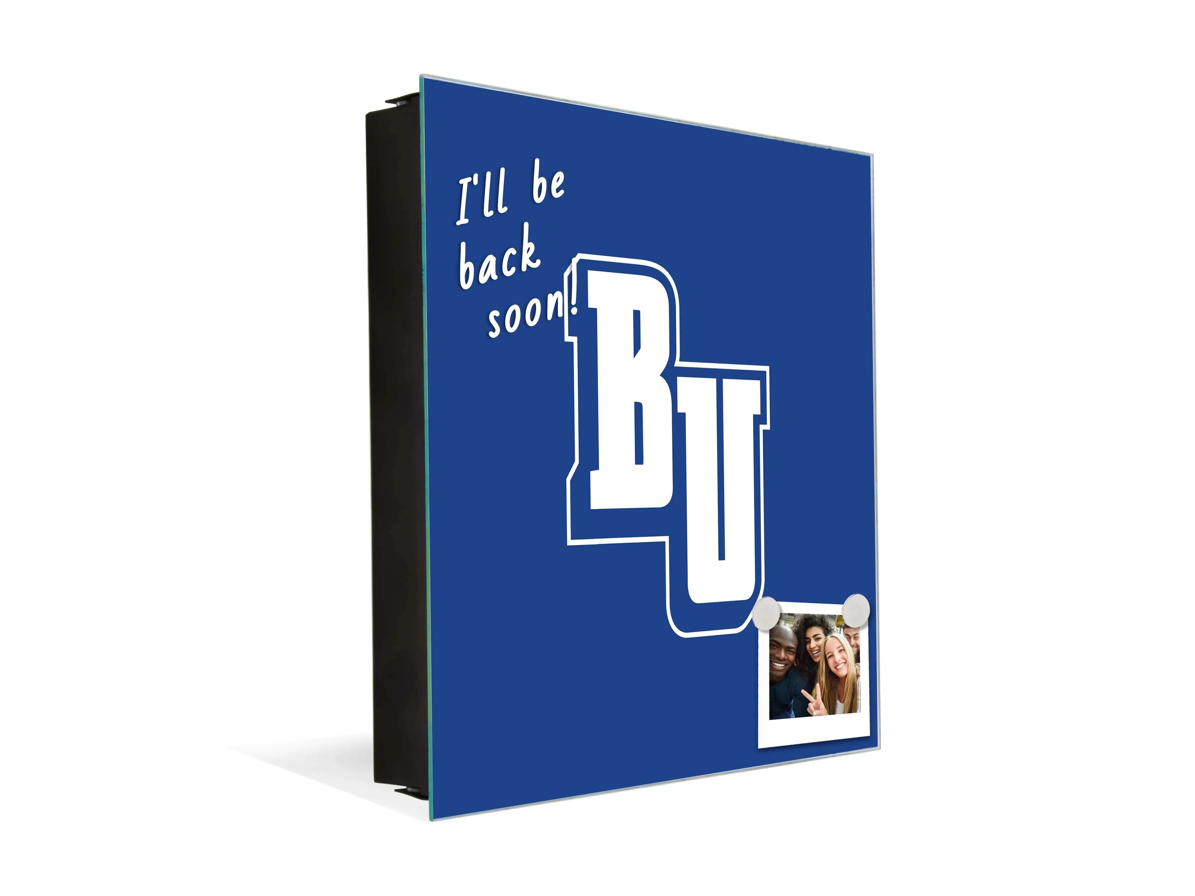 3-in-1 Belmont University Magnetic Dry-Erase Key Box / Key Cabinet - BU Key Box