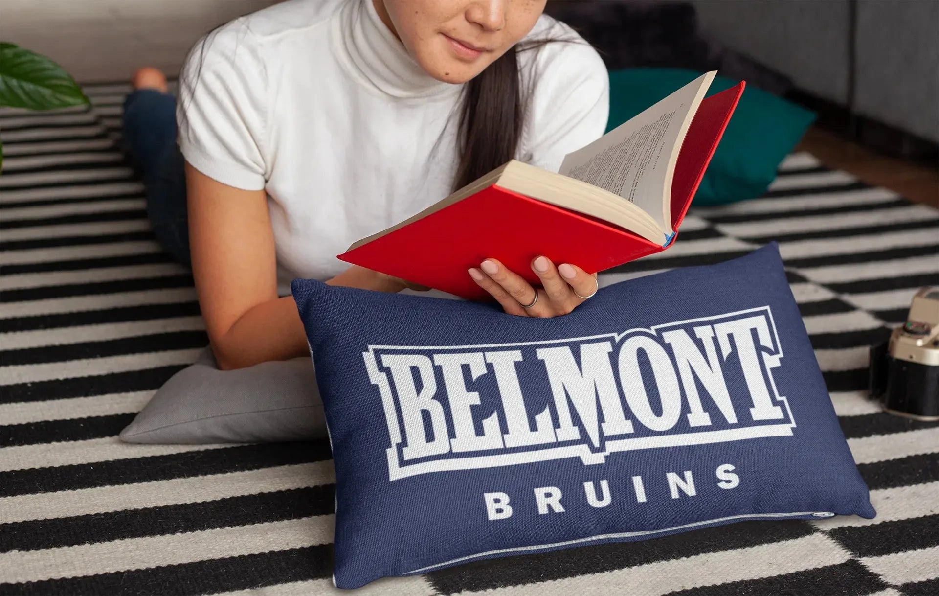 Belmont Bruins Lumbar Pillow Cover Pillow Covers