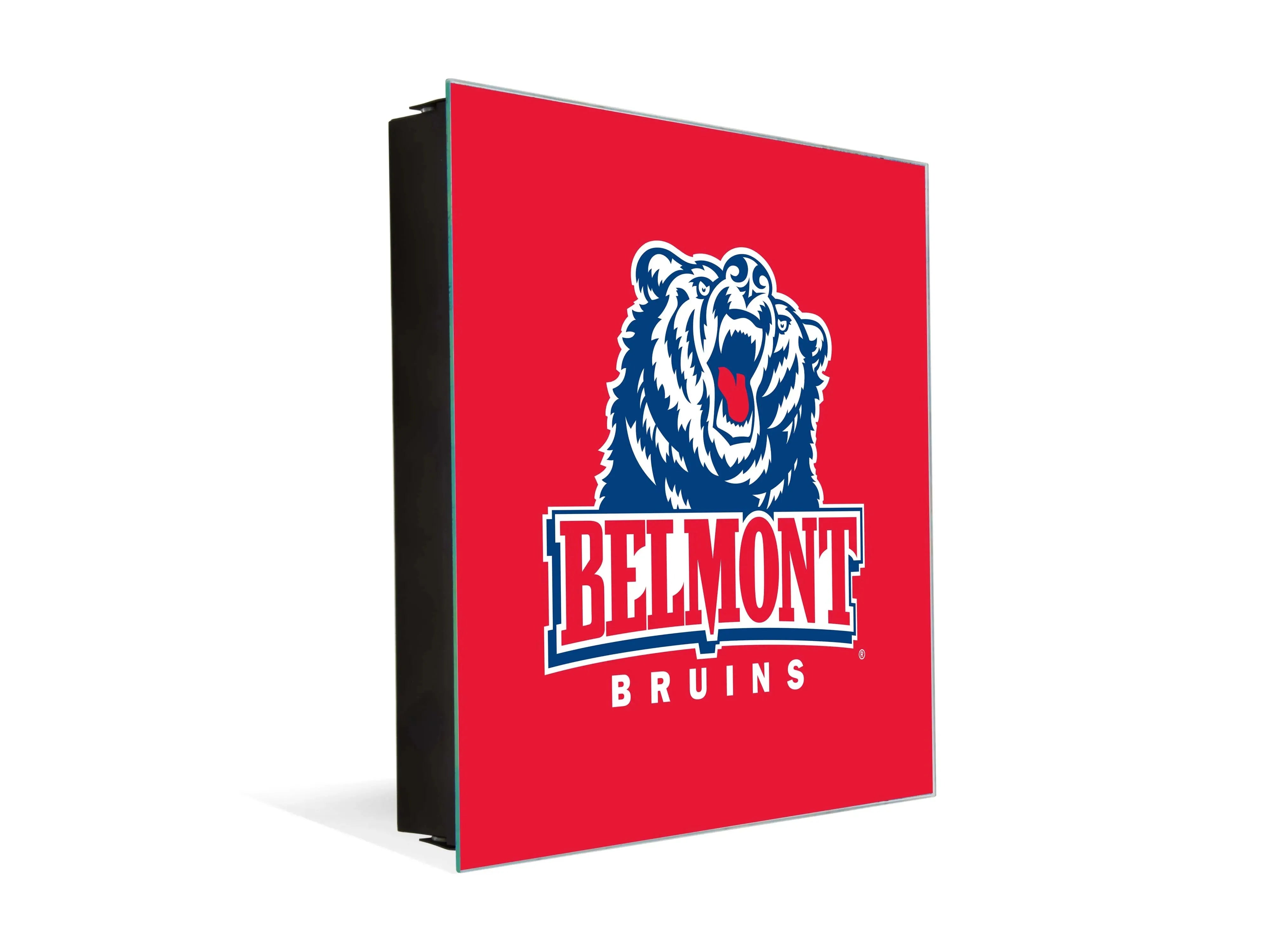 3-in-1 Belmont University Magnetic Dry-Erase Key Box / Key Cabinet - Bruins Red Key Box