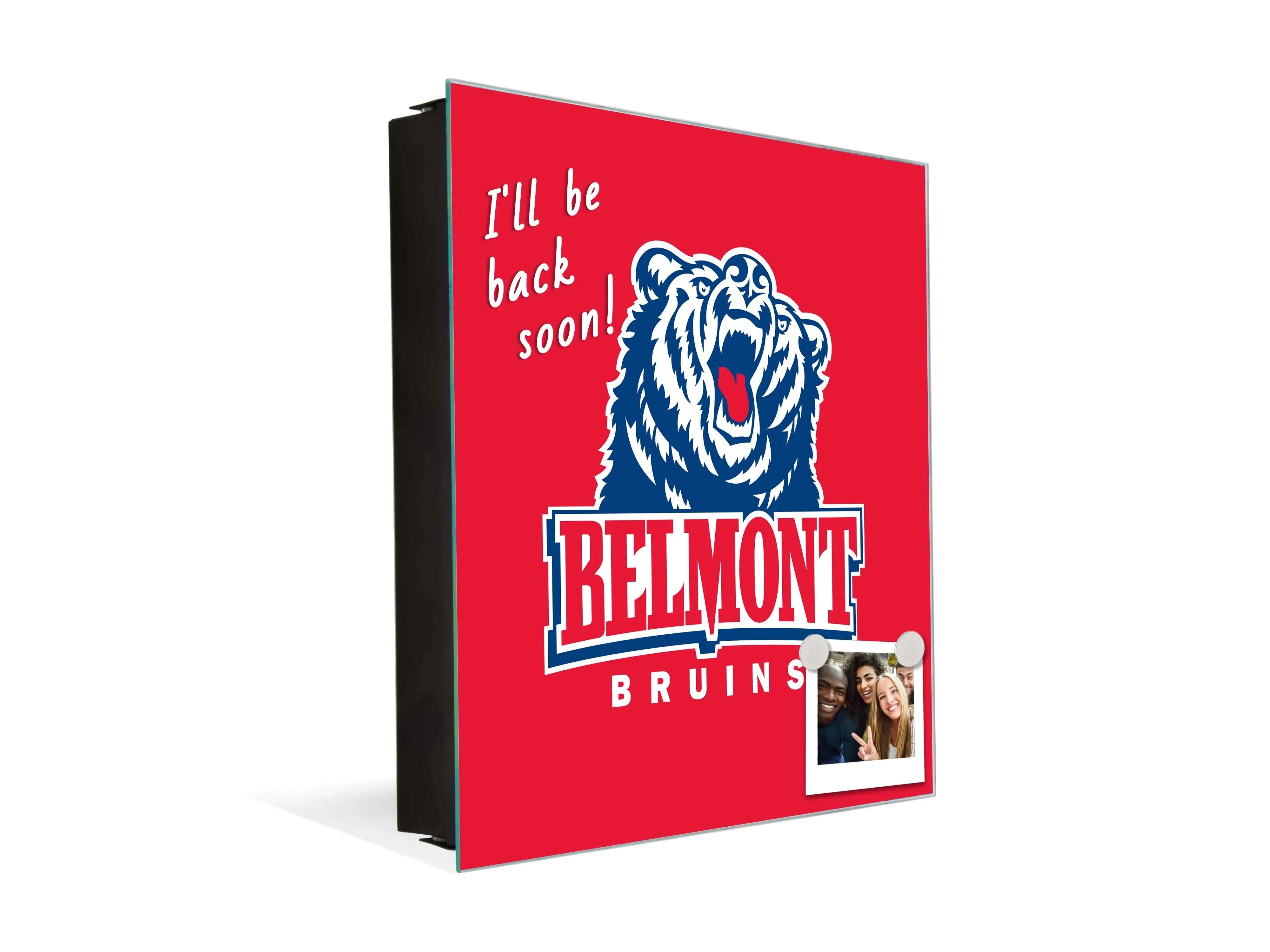 3-in-1 Belmont University Magnetic Dry-Erase Key Box / Key Cabinet - Bruins Key Box