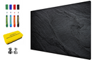 Black Slate Style XL 3-in-1 Magnetic Dry-Erase Board Dry-Erase Board