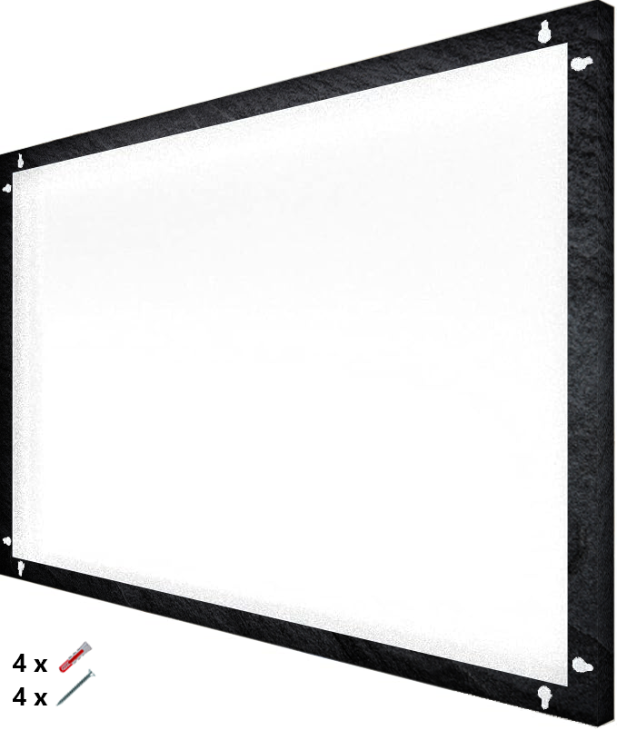 Black Slate Style XL 3-in-1 Magnetic Dry-Erase Board Dry-Erase Board