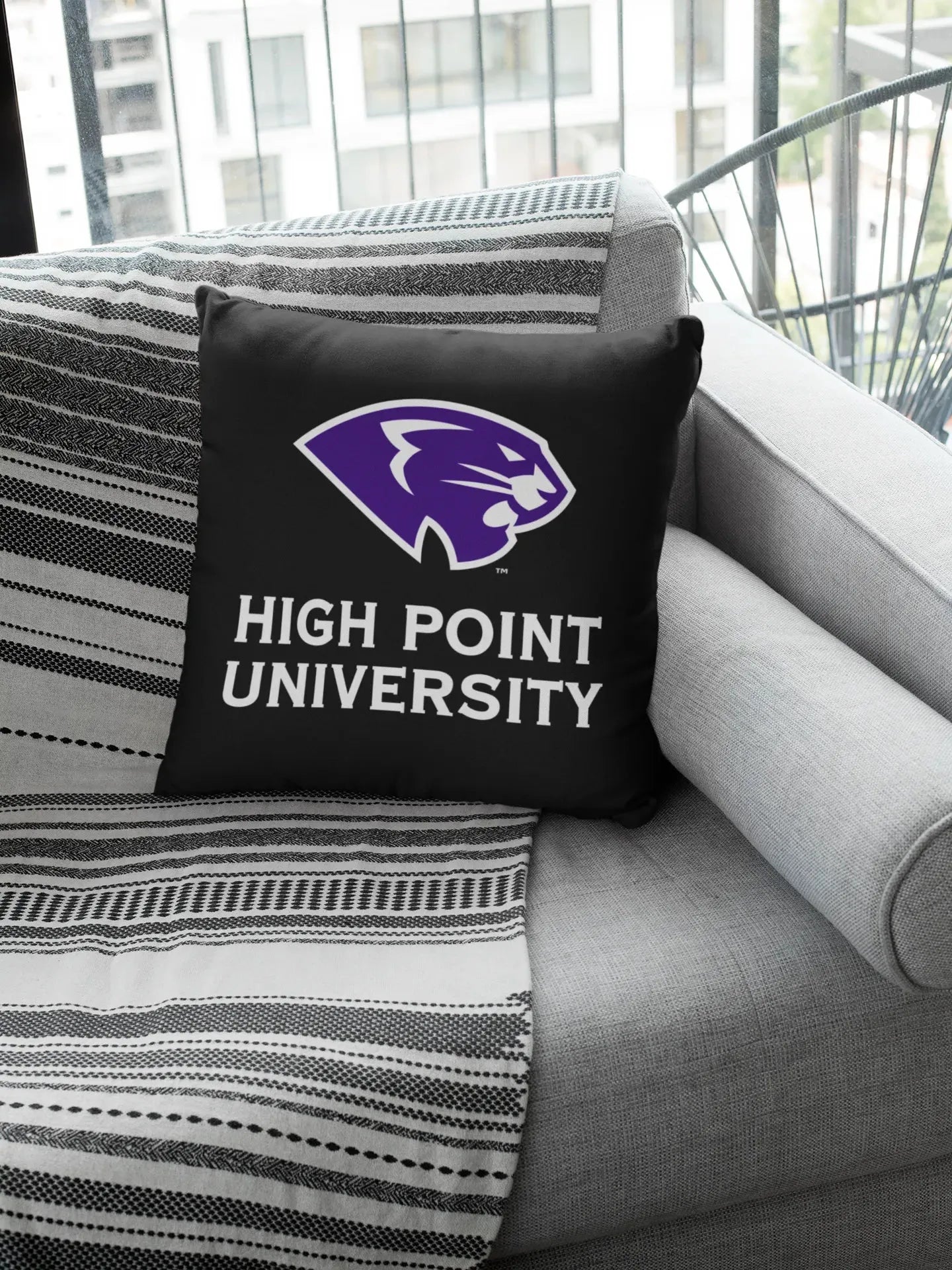 High Point University Pillow Cover 18" - Panther Pillow Covers