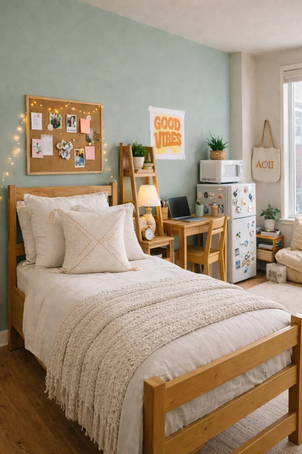 Ava Hand Stitched Cotton Pillows | Boho Dorm Decor