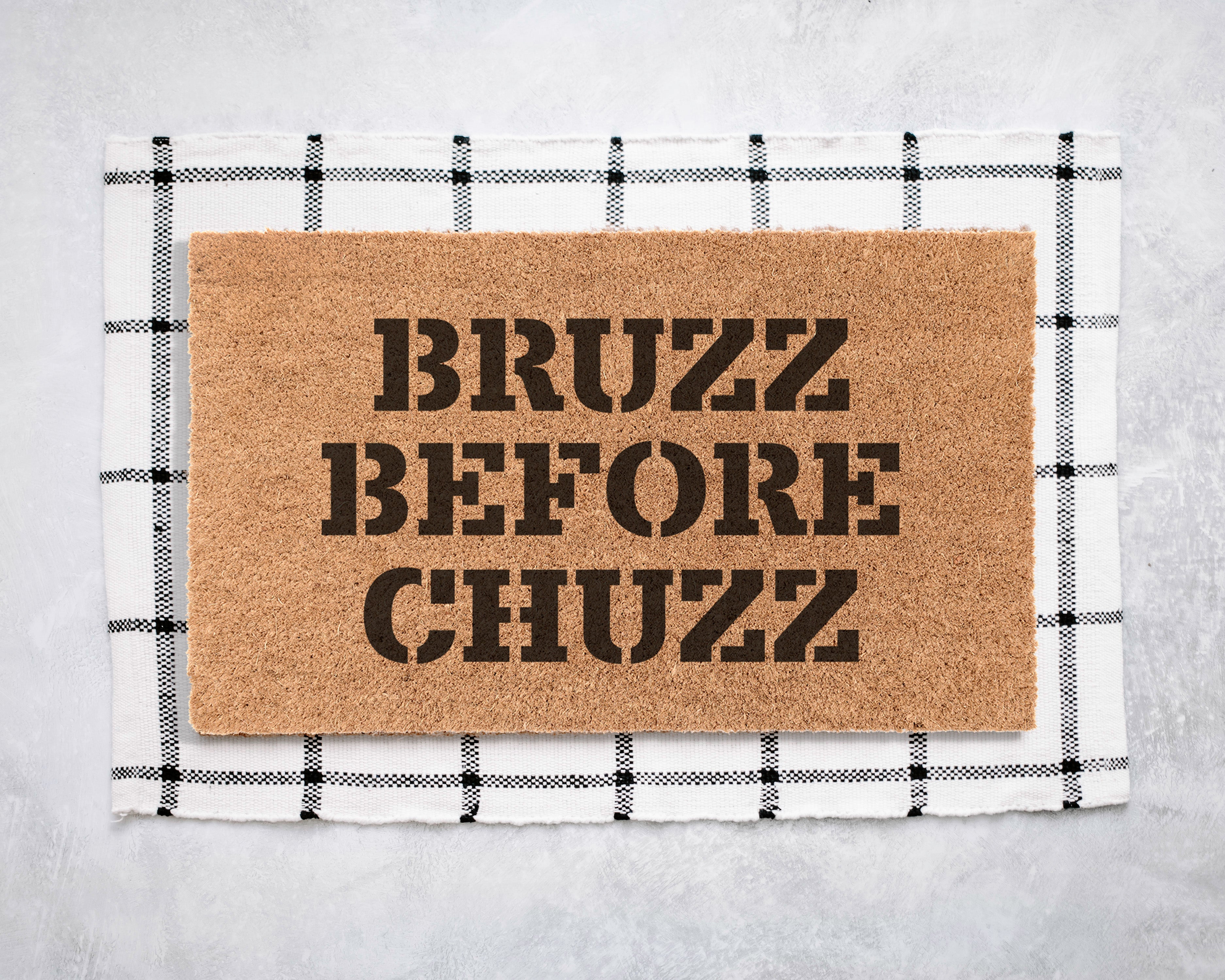 BRUZZ Before HUZZ Coir Doormat Door Mats