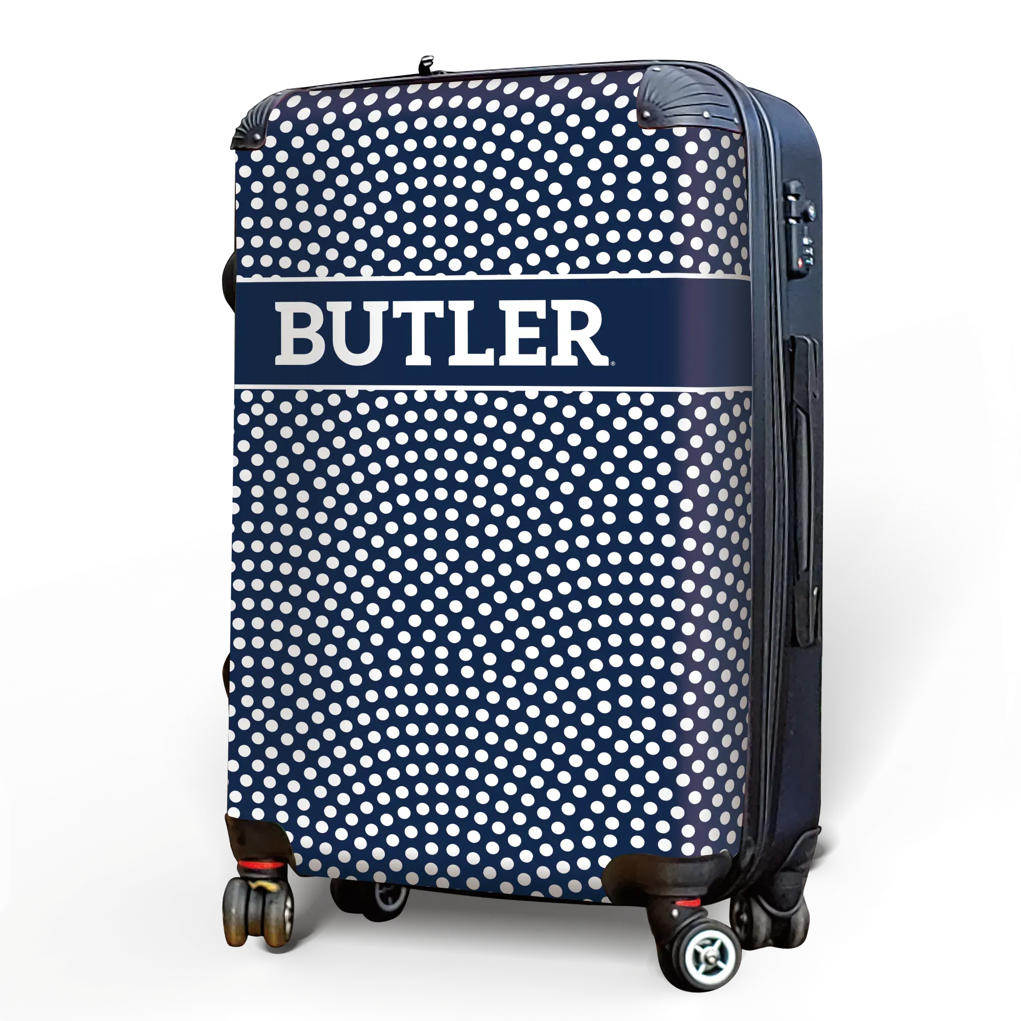 Butler University Carry-On Suitcase - Dots Suitcases