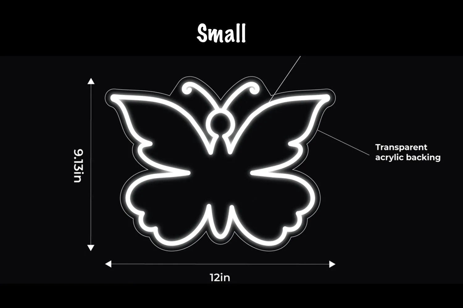 Butterfly LED Neon Sign w/ Dimmer Neon Signs